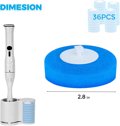 Electric Toilet Brush Scrubber 36PCS Disposable Heads for HK-047 Series