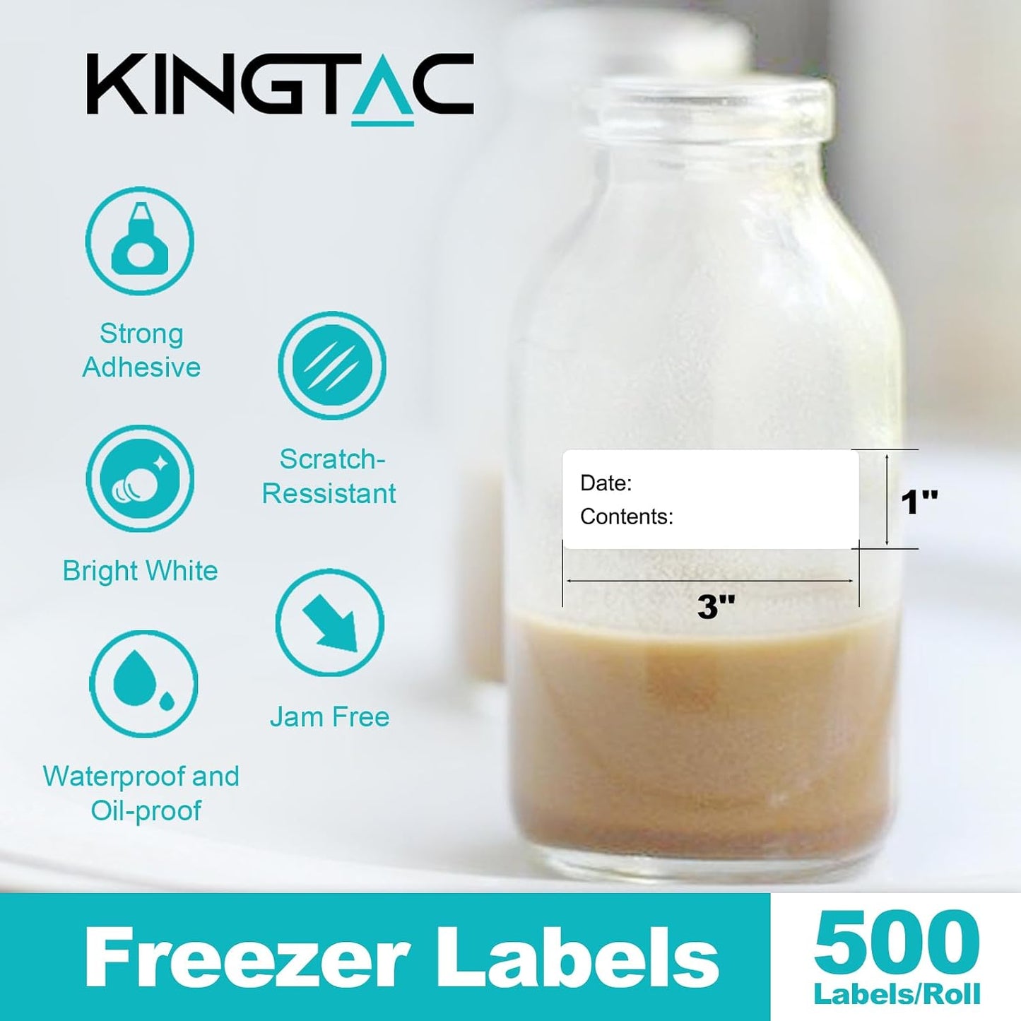 Kingtac 600 Writable Home Moving Stichers - 2' x 3', 20 Color-Coded Home Moving Packing Labels with Fragile, Extra, Heavy Options.Stick to Cardboard Boxes and Plastic Bins, No Extra Tape Needed