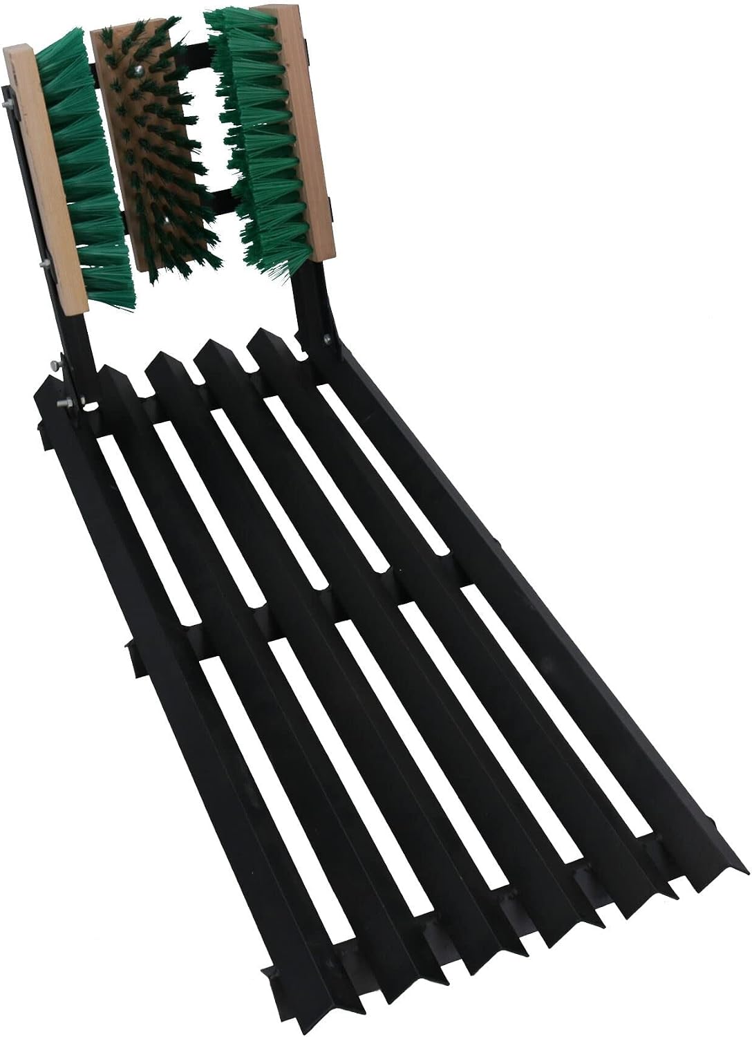Steel Mat Scraper & Boot Brush Shoe Welly Scrub Muck Mud Door Farm Yard