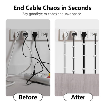 Jadaol 100Pcs 7.5mm Cable Clips with Nails, Custom Fit for Jadaol Cat6 Flat Ethernet Cable, Wall Wire Tacks for RJ45 LAN, Coax, Speaker, and Network Cables