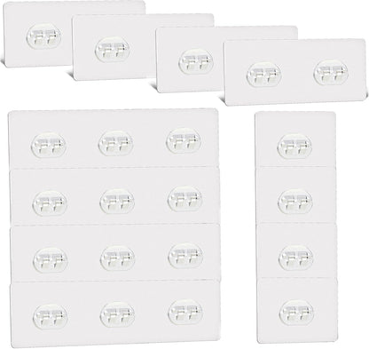 4PCS Shower Caddy Adhesive Sticker Replacement Hook for Corner Shower Caddy Bathroom Rack Shelf Soap Dish Basket Wall Hanging Hook with Strong Sticky, No Drilling