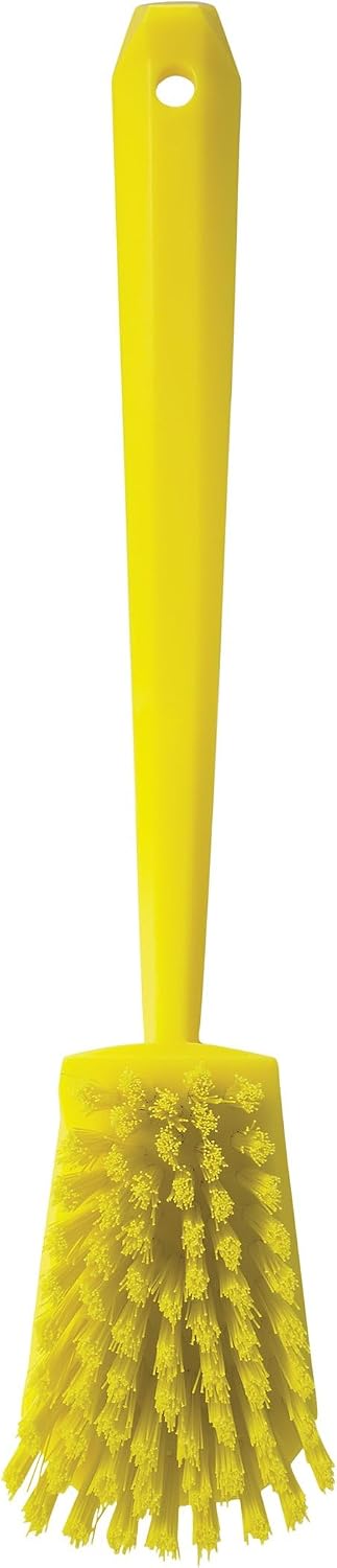 Vikan-41863 Long Handle Brush, 16"L, Stiff - Blue