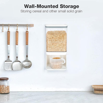 Conworld Laundry Detergent Dispenser, Wall Mounted Laundry Beads Dispenser for Scent Booster Beads, Stain Remover Powder, Bath Salts, Rice, Beans Grain and Dry Food, Laundry Scent Booster Container