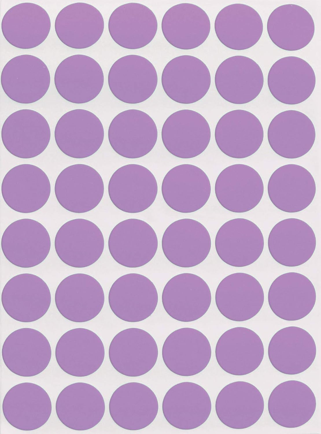 Royal Green Dot Sticker 11/16" Inch (17mm) Colored Labels in Purple - 2400 Pack - Colors A