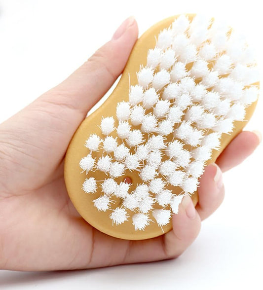 JSCARLIFE Car Interior Cleaning Brush, Deep Scrub Upholstery Scrubber, Soft Bristle Heavy Duty Handheld Scrub Brush for Car, Furniture, Sofa