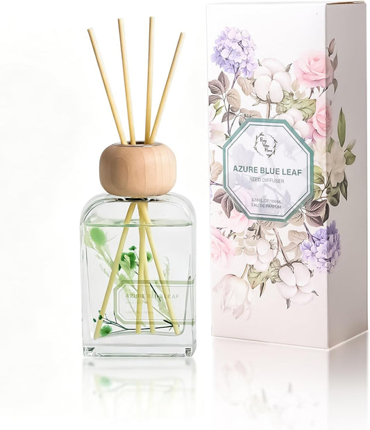 Reed Diffuser Set Gardenia Floral, 3.4 fl oz - Elegant Home Fragrance with Sticks - Long-Lasting Scented Oil Reed Diffuser for Bedroom, Bathroom Shelf Decor & Living Room(Gardenia Floral)