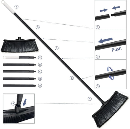 Outdoor Broom for Cleaning Floor - Heavy Duty Outdoor Broom for Cleaning Garages, and Porches, etc.