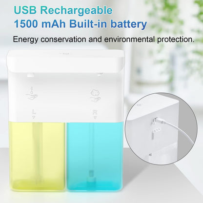 Automatic Soap Dispenser Touchless Foaming: Soap Dispenser Rechargeable for Bathroom