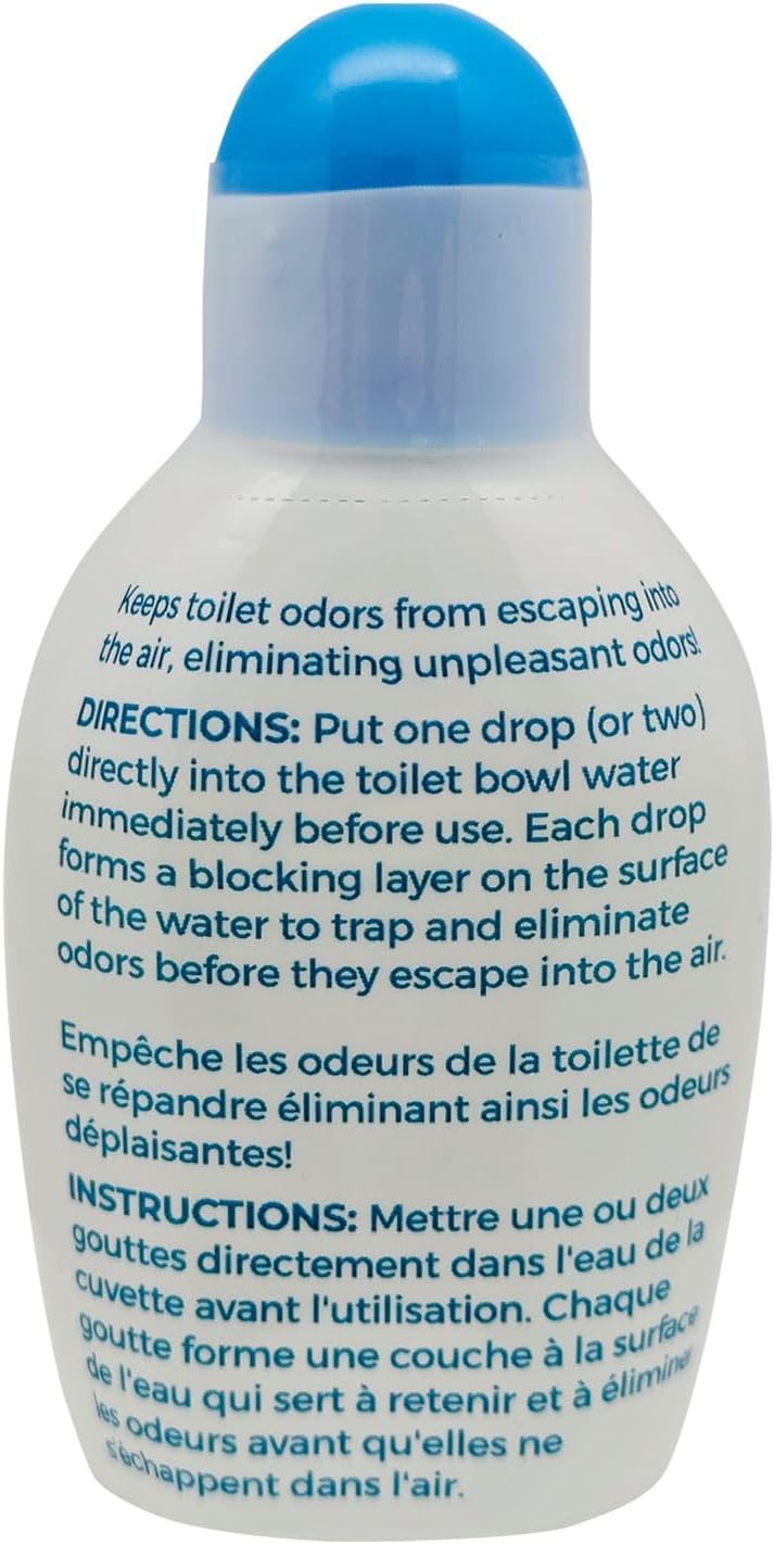 Jacent Fresh Flush Fresh Drop, Toilet Drops, Odor Eliminating Drops For Toilets, Forest Fresh Scent, Toilet Freshening Drops For Odors, Compact Easy To Carry 0.67 Oz Bottle