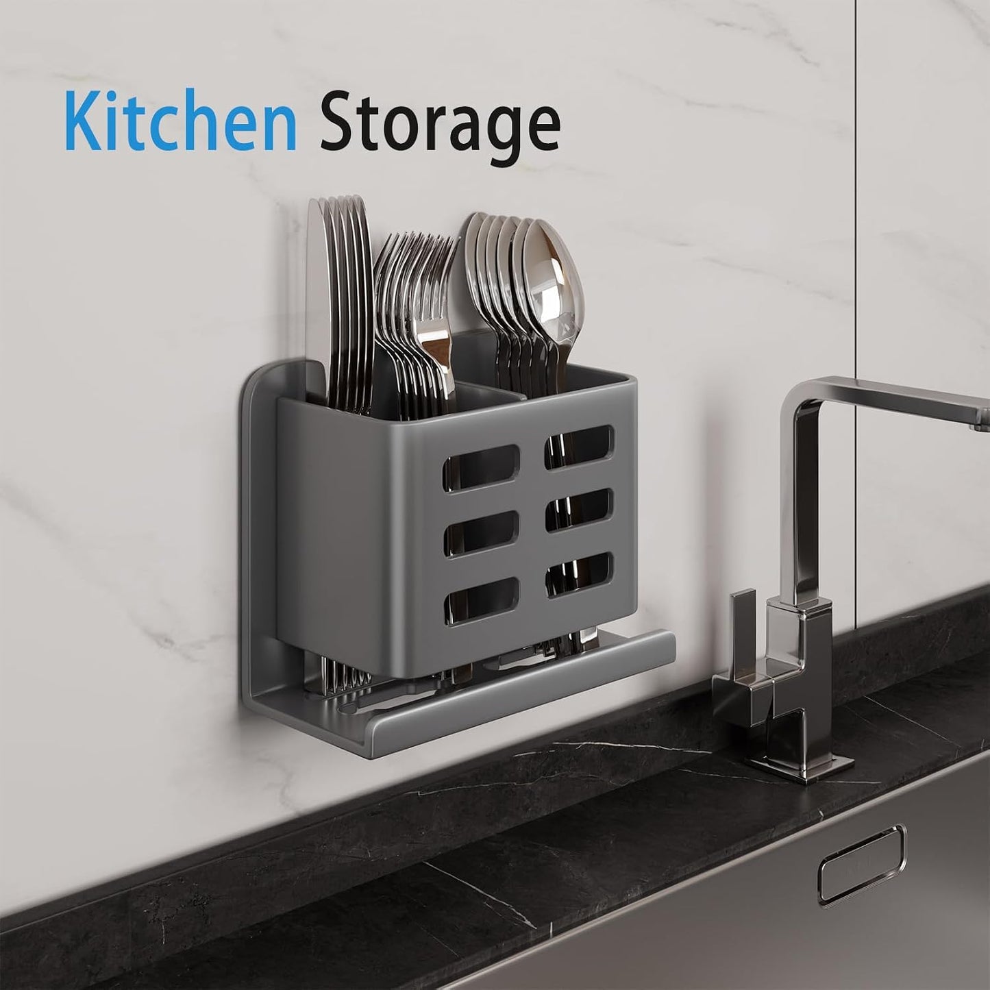 Aluminum Toothbrush Holder， Wall-Mounted，Bathroom Rack，4 Slot，Black | Bracket Shower Toothbrush Razor Holder Suitable for Toothbrush, Toothpaste, Razor and Comb etc Bathroom Storage