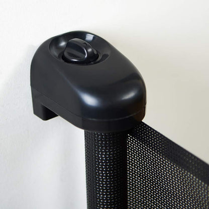 EasyBaby Extra Wide Retractable Baby Gates, 33" Tall, Extends up to 71" Wide, Black/Child Safety, Pet Gates for Stairs, Doorways, Hallways, Indoor and Outdoor