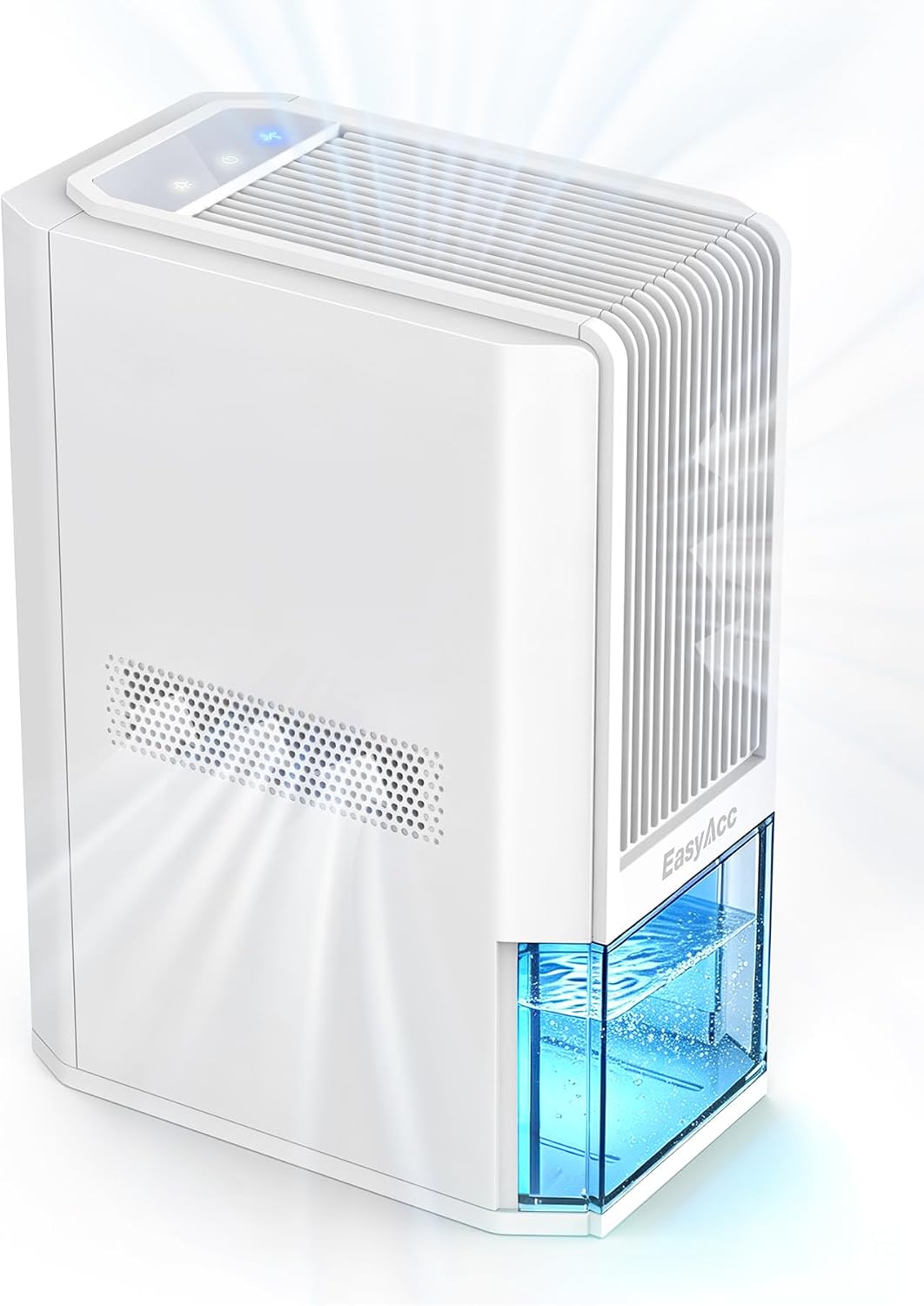 EasyAcc Small Dehumidifier for Bathroom, 68 OZ Dehumidifier for RV with Auto Shut Off, Removes Up to 40 OZ/Day, Quiet Portable Dehumidifier with 7 Color LED Light, Auto Defrost for Bedroom Closet