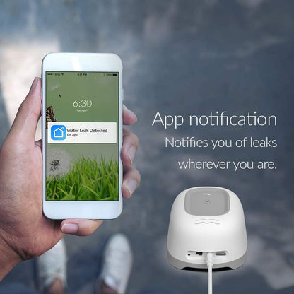 Water Alarm Sensor with 80dB Loud Sound WiFi Leak Detector, Overflow Leak Alarm, Remote Monitoring leaker for Water Heater Basement Sewage Pump, TUYA/Smart Life APP Notification
