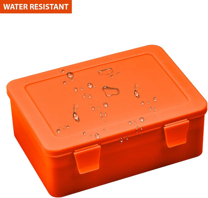 Battery Organizer Storage Box, Garage Case Holder for 24* AA, 30* AAA Batteries (Bag Not Include Batteries Pack) (white)