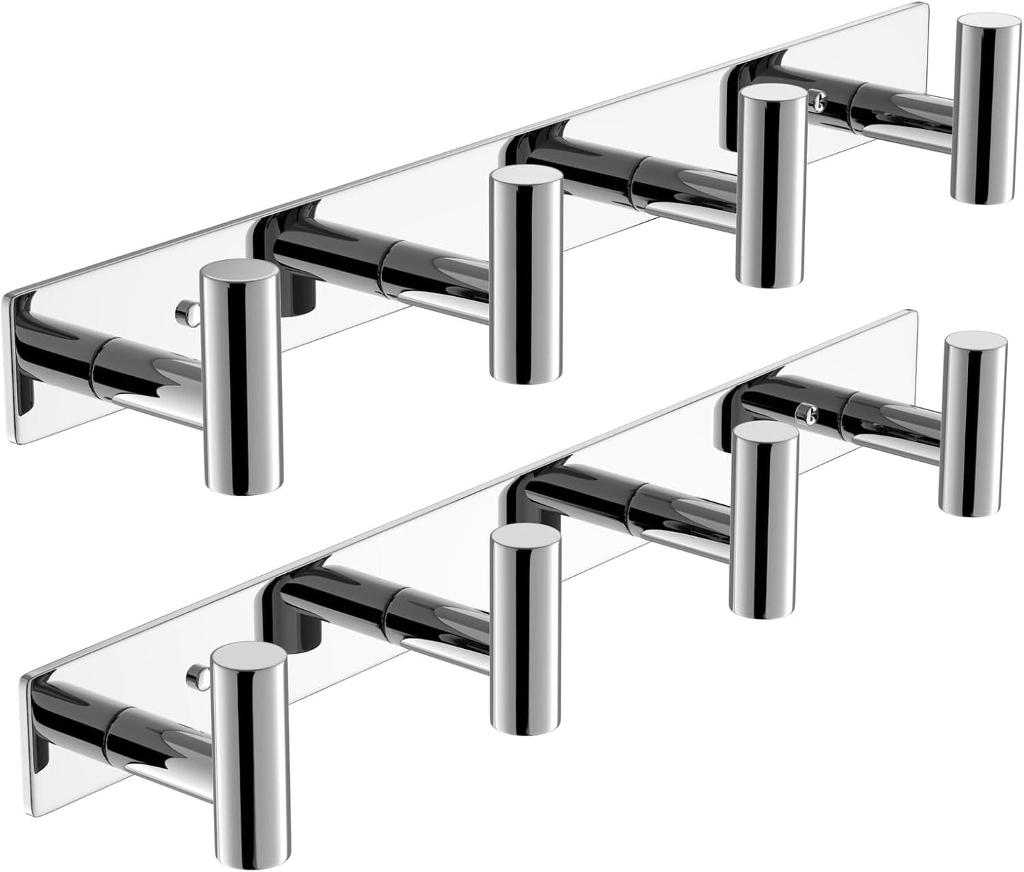 VAEHOLD Black Hat and Coat Wall Mount Rack - 3 Hooks for Robes, Bags, Keys, and Towels - Bathroom Towel Hanger Organizer (1 Pack)