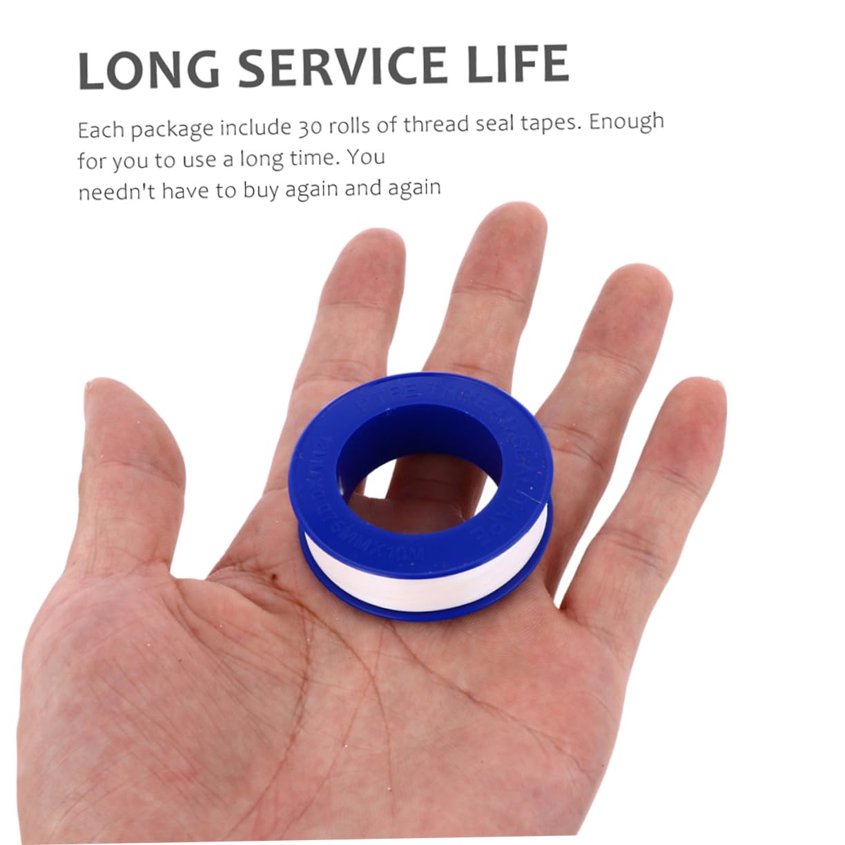 VALICLUD 20pcs High-Temperature PTFE Tape Waterproof Plumbers Tape Thread Sealing for Plumbing and Pipe Repair