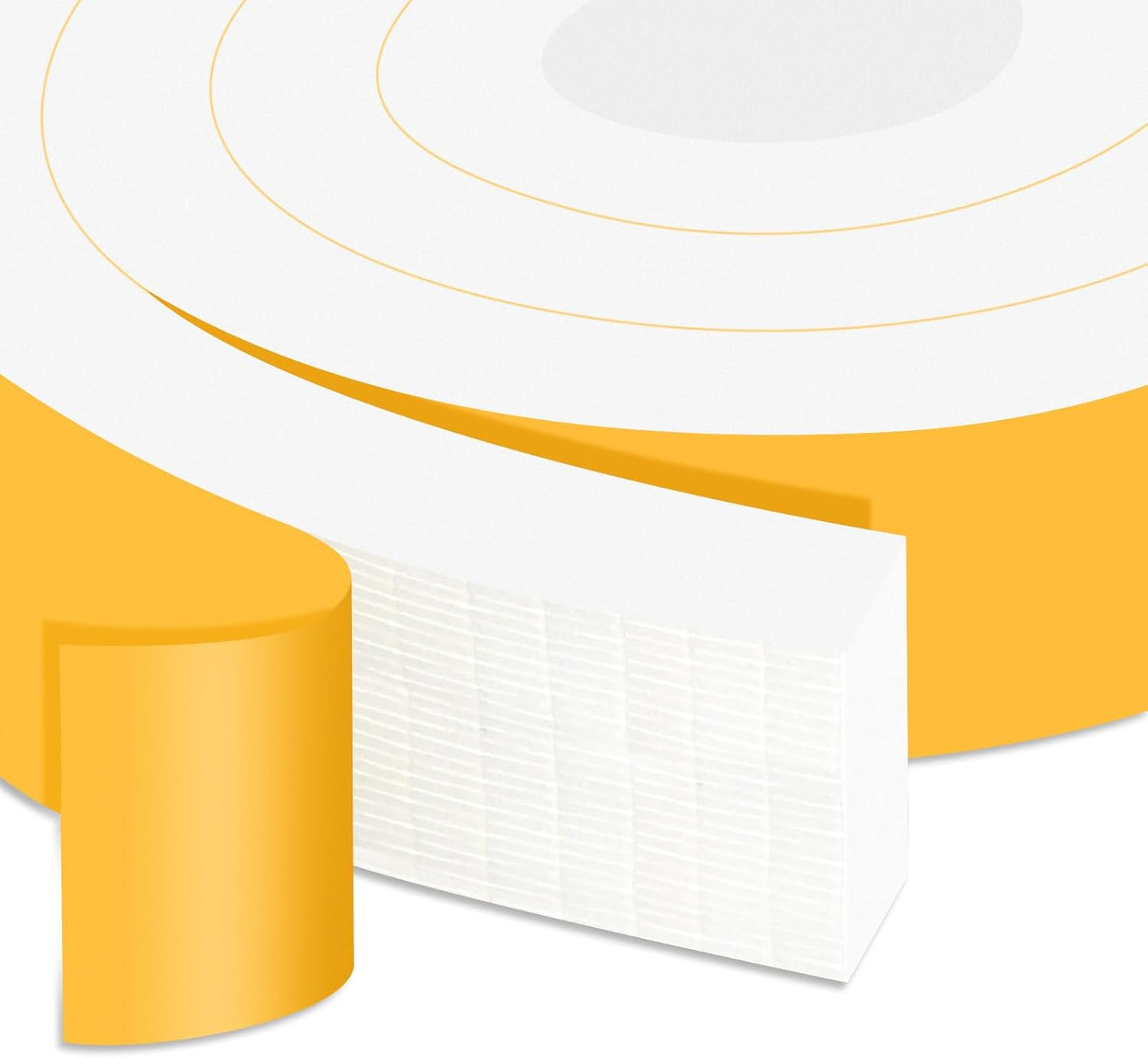 Strong Adhesive Weather Stripping, High Density Weatherproof Weather Stripping Door Seal Strip for Sliding Door, Windows,Noise-Reduction Foam Sealing Strip, White(1/2 in x 1/4 in x 13Ft) - Colors A