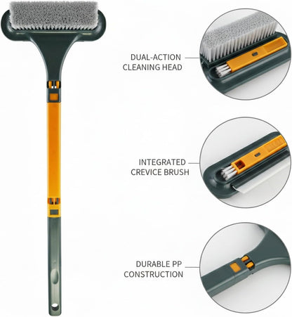 Double-Sided Window Screen Cleaner Brush, Cleaning Tool for Screens, Durable PP Frame, Green & Blue Options