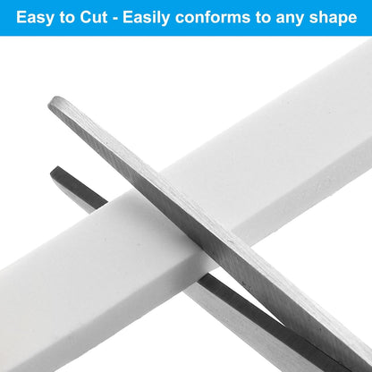 PATIKIL Weather Stripping Door Seal Strip, 3/8 Inch x 1/4 Inch x 32 Ft Self Adhesive Soundproof High Density Foam Tape Insulation for Door Window Air Conditioning, White - Colors A
