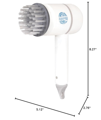 Klean Spin Cordless Electric Cleaning Brush – Rechargeable Handheld Power Scrubber for Bathroom, Kitchen, Tile & Grout – Includes 4 Interchangeable Brush