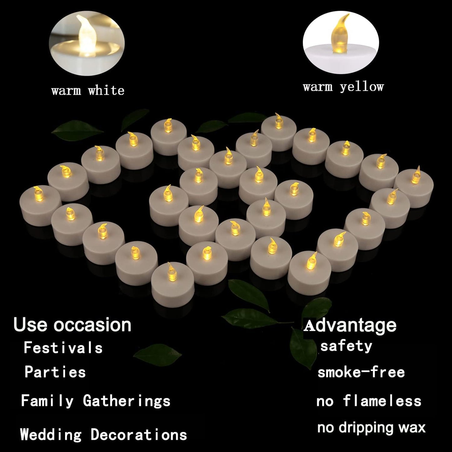 Flameless Flickering LED Battery Candles :Set of 3 Ivory Real Wax Pillar Operated Fake Faux Lights with Remote Control and Timer Function Flicker Candle for Decoration Christmas Votive Garden Outdoor