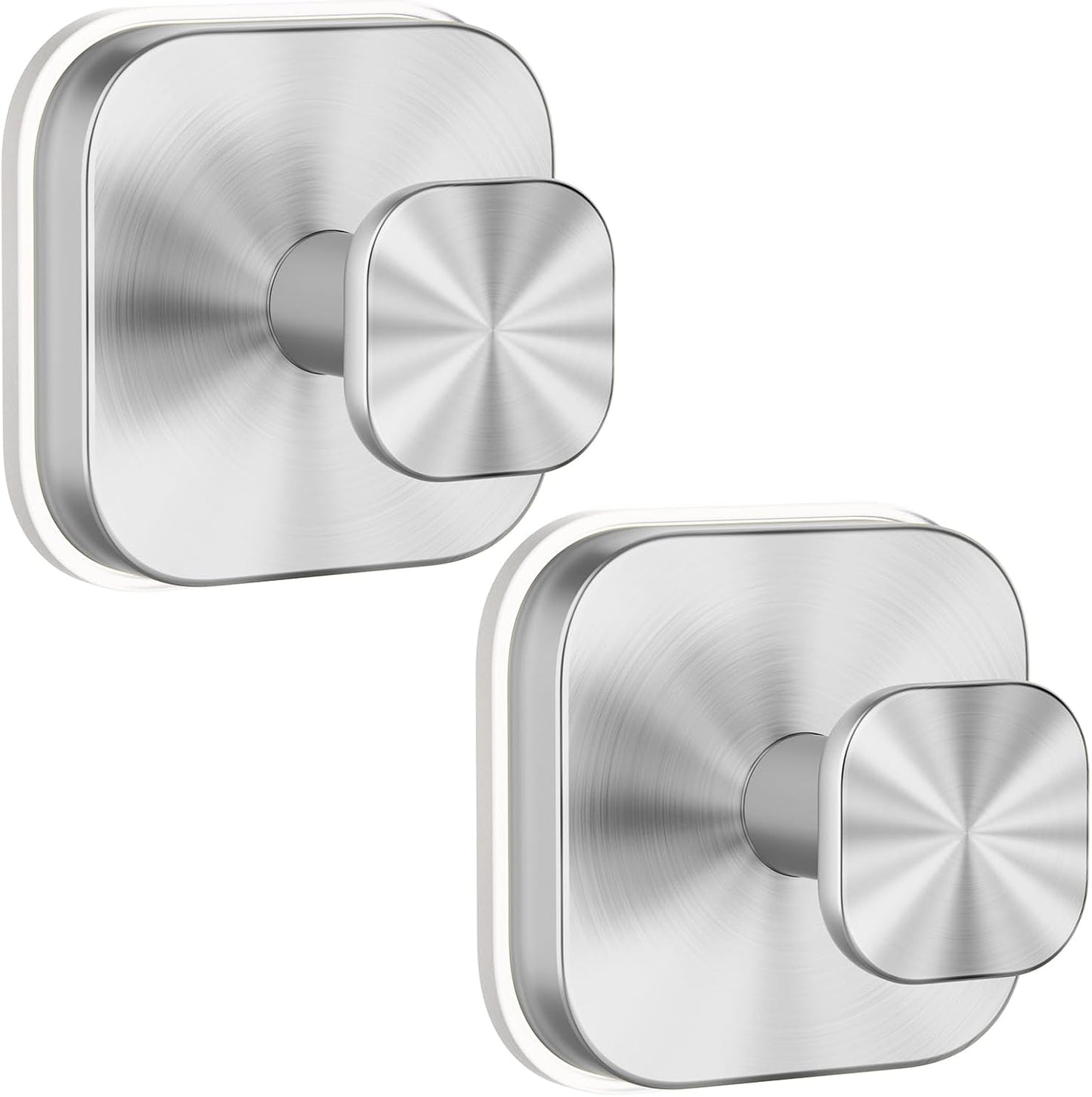 BKV Suction Cup Hooks for Shower,Heavy Duty Shower Hooks for Bathroom Wall,Glass Windows,Smooth Doors to Hang Towels,Robes,Coat,Reusable Suction Cup Wreath Hanger for Christmas Wreaths-White(2 Pack)
