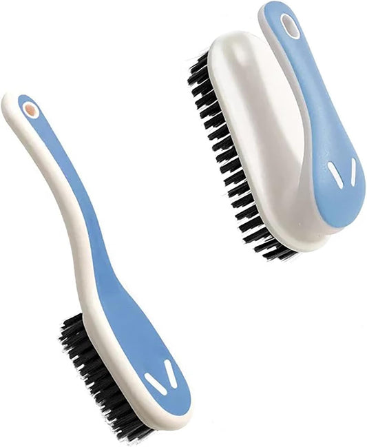 2 Pack Laundry Scrub Brush Cleaning Tool, Stain Remover Brush, Soft Bristle Scrub Cleaning Brush for Clothes, Carpet, Bathroom, Kitchen, Shoes and More (Blue)
