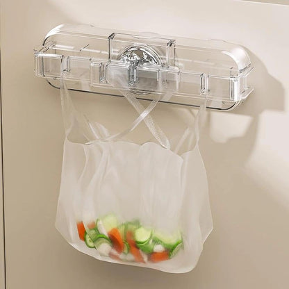 Temvue Kitchen Trash Bag Holder,Suction Cup Plastic Bag Holder,Grocery Bag Holder
