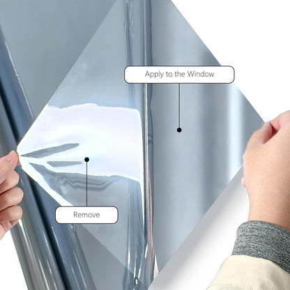 Finnez Frosted Privacy Window Film - Static Cling No Adhesive, Reusable & Easy to Remove, Decorative Glass Film for Home Bathroom Office Door, Crystal Clear 17.5 x 78.7 inches