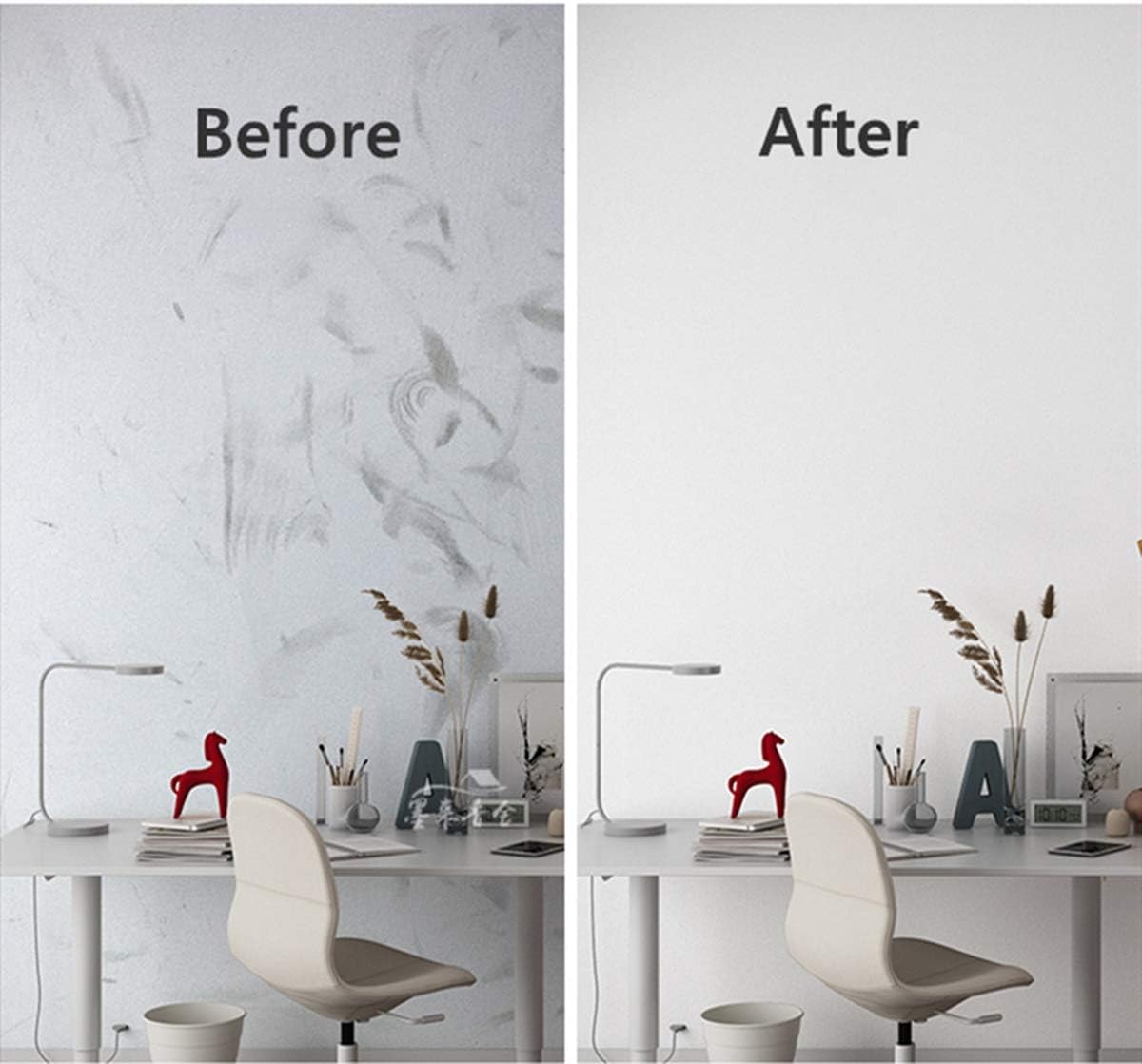 15.8" x400"White Wallpaper Self Adhesive Film Peel and Stick Wallpaper White Adhesive Paper Waterproof Removable DIY Decorative for Kitchen Cabinet Countertops Shelf Liner Upgrade Thicker