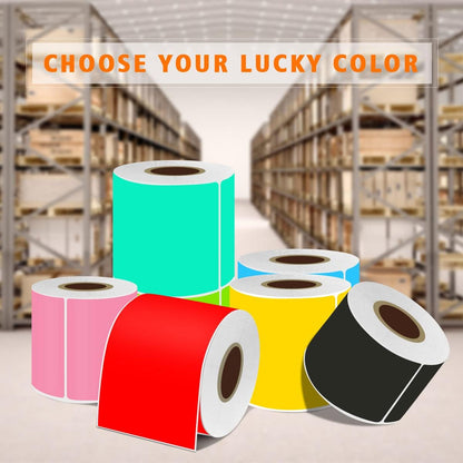 PARLAIM 3 X 5 Inch Rectangle Adhesive Color Coding Stickers,Square Inventory Stickers -250 Per Dispenser Box (Fluorescent Green)