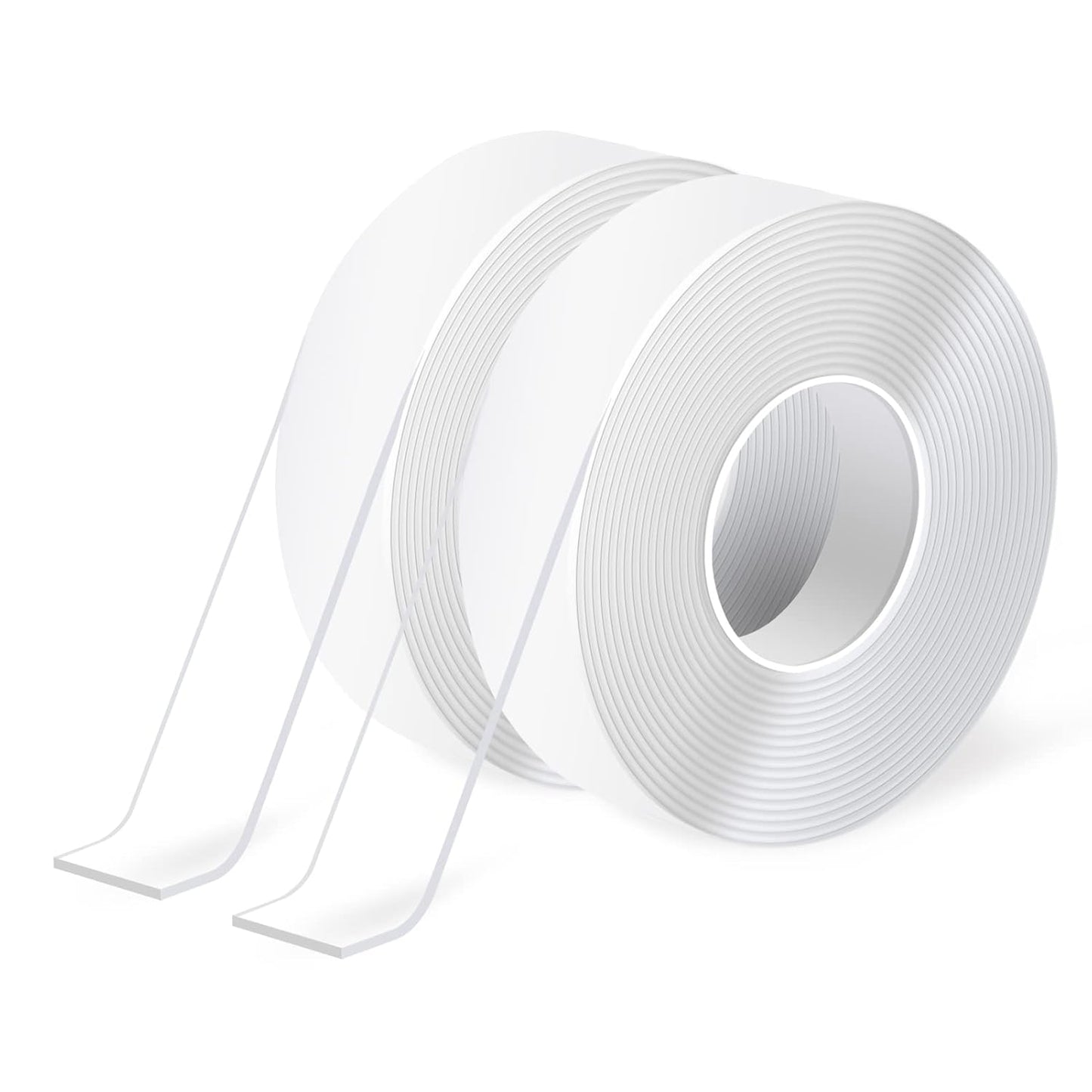 Art3d Double-Sided Tape (4-Roll of 10FT), Removable, Traceless, Washable, Reusable - Multipurpose Tape as Seen on TV (1/24" x 1/2" x 10', 4)