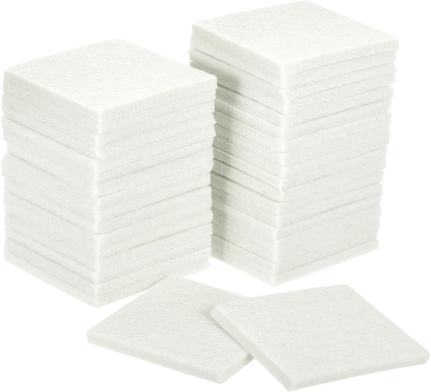 uxcell Furniture Pads, 36Pcs 1.5" - Square Self Adhesive Felt Furniture Pads, Floor Protectors for Furniture Feet Chairs Legs Hardwood Floors (Black)