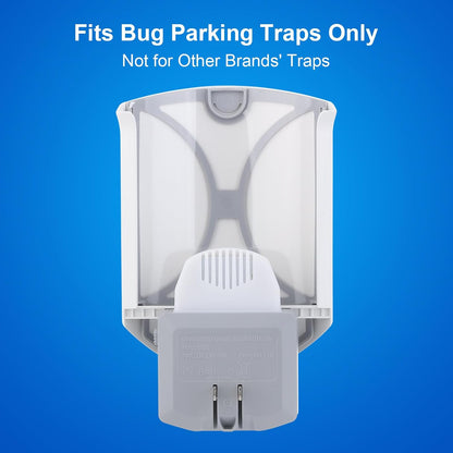Flying Insect Trap, Plug-in UV Light for Gnats, Fruit Flies and Houseflies, Silent Sticky Catcher for Indoor Use, 1 Device & 3 Refills