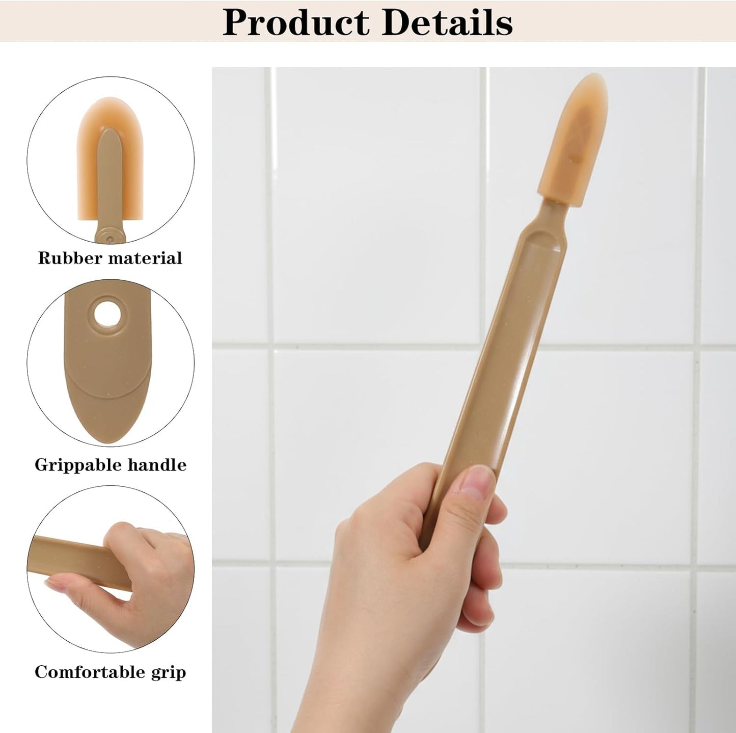 Kifmurase 17Pcs Rubber Caulking Spatulas Tools, Silicone Caulking Finishing Tool Kit, Multifunctional Caulk Remover, Smoothing Spreader Applicator for Floors, Tiles, Walls, Bathrooms (4 Sizes)