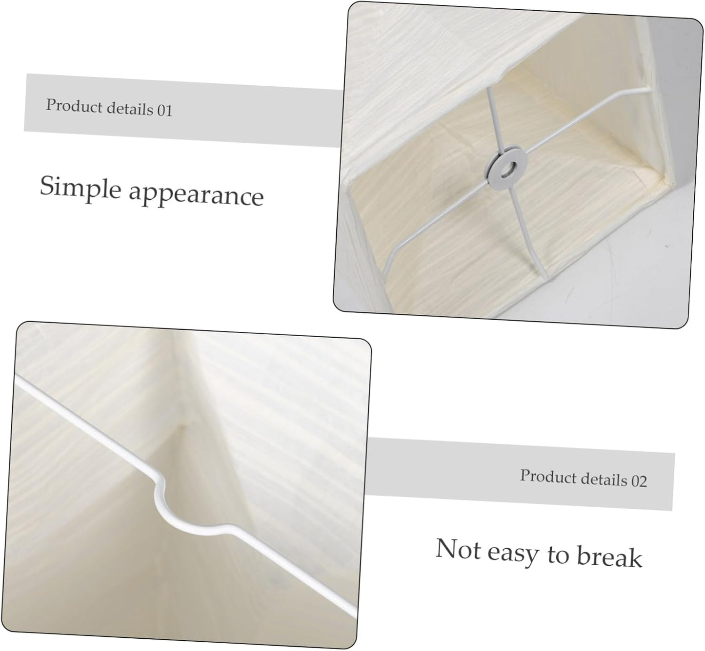 Foldable Japanese Paper Floor Lamp Shade Replacement with Soft Light for Living Room Bedroom Office - Easy Installation Modern Design 49.2X9.8X9.8In