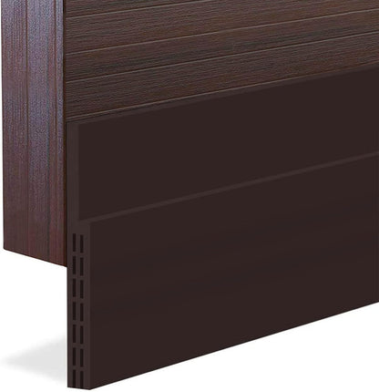 [New Upgrade] Huge Gap Door Draft Stopper, 3.4" W Widened Door Sweep Seal Gap Up to 1.8" for Interior & Exterior Doors - Keeping Draft, Noise, Dust and Unwanted Animals Out,3.4" W x 39" L,Brown
