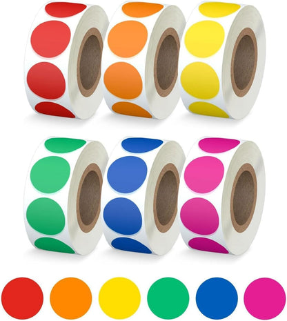 960 Count Home Moving Labels,16 Rolls Different Color Coding Moving Labels for Boxes Stickers + Fragile Moving Stickers + 1 Blank Label Roll for Customized Use