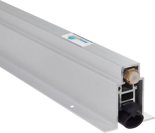 Automatic Door Bottom - Under Door Seal with Double Neoprene Bulb Seal - 1" Drop - 36" Mortised Automatic Door Sweep.