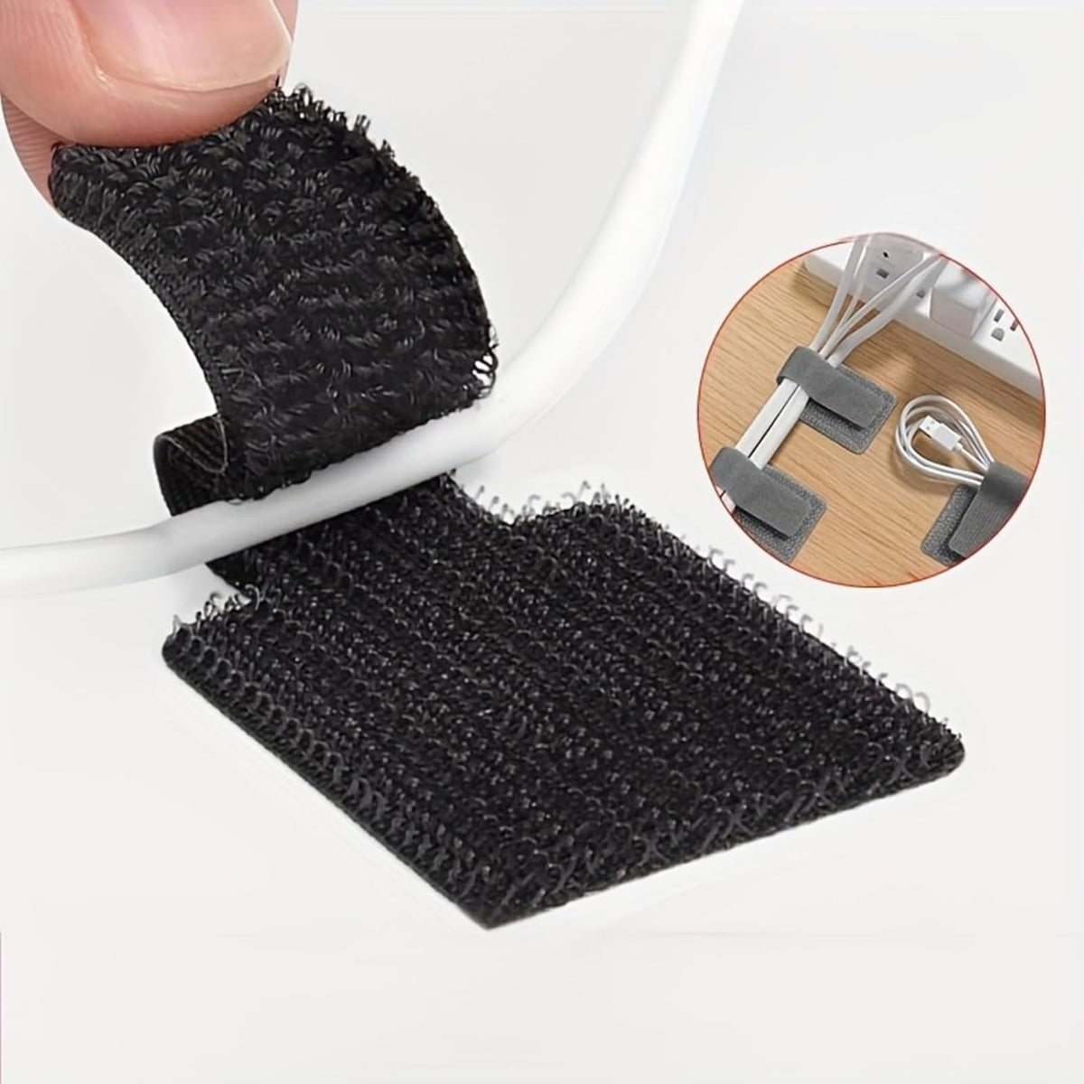 20PCS Cable Management Clips, Reusable Cable Management Organizer, Organizer in Home, Office, Kitchen, School