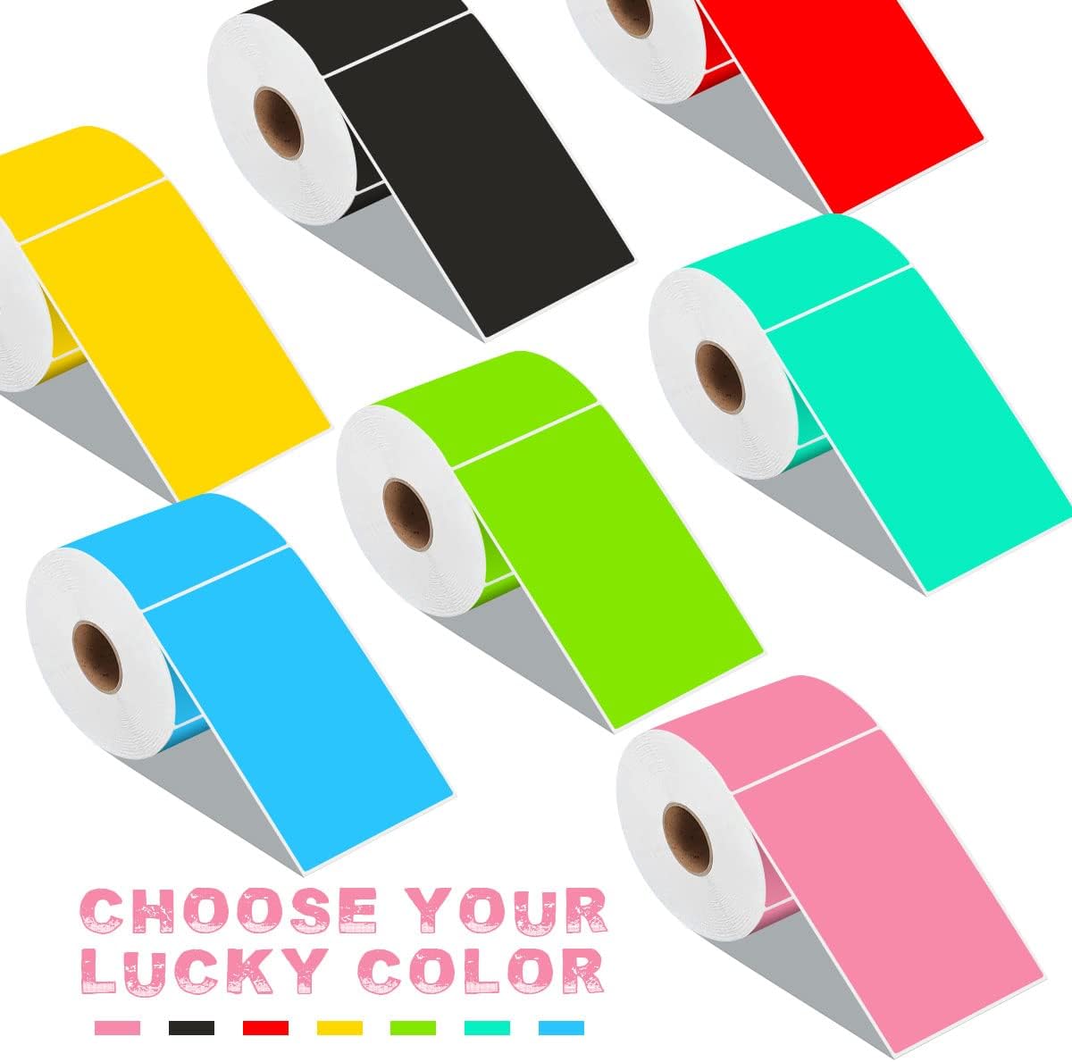 PARLAIM 3 X 5 Inch Rectangle Adhesive Color Coding Stickers,Square Inventory Stickers -250 Per Dispenser Box (Fluorescent Green)