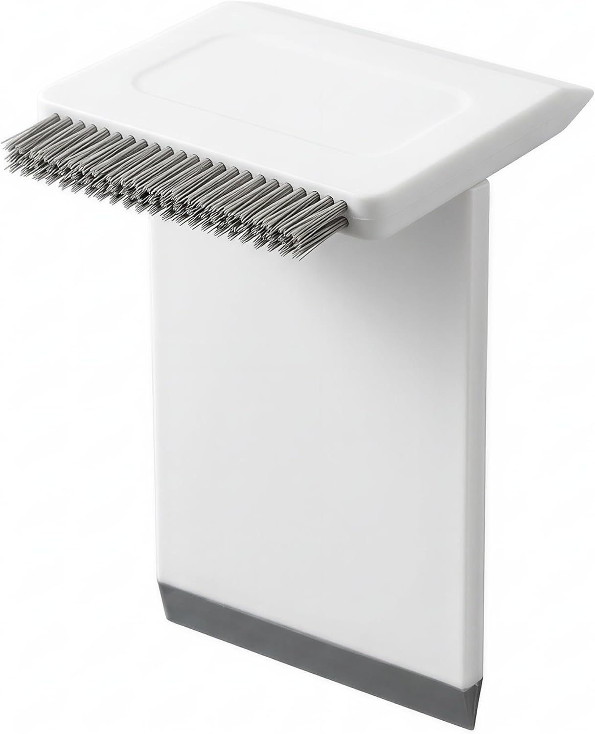 Li&Zhao Sink Squeegee 2-in-1 Scrub Brush, Multi-Functional Small Squeegee for Sink and Countertop Cleaner, Effective Sink Scraper for Wet Dry Messes on Kitchen Surfaces, Tiles, Stove