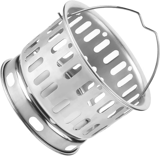 2PCS Sink Strainer Basket with Handle 3.03 inch Diameter Deep Cup with Handle Sink Drain Strainer Stainless Steel for Kitchen Sinks Tank