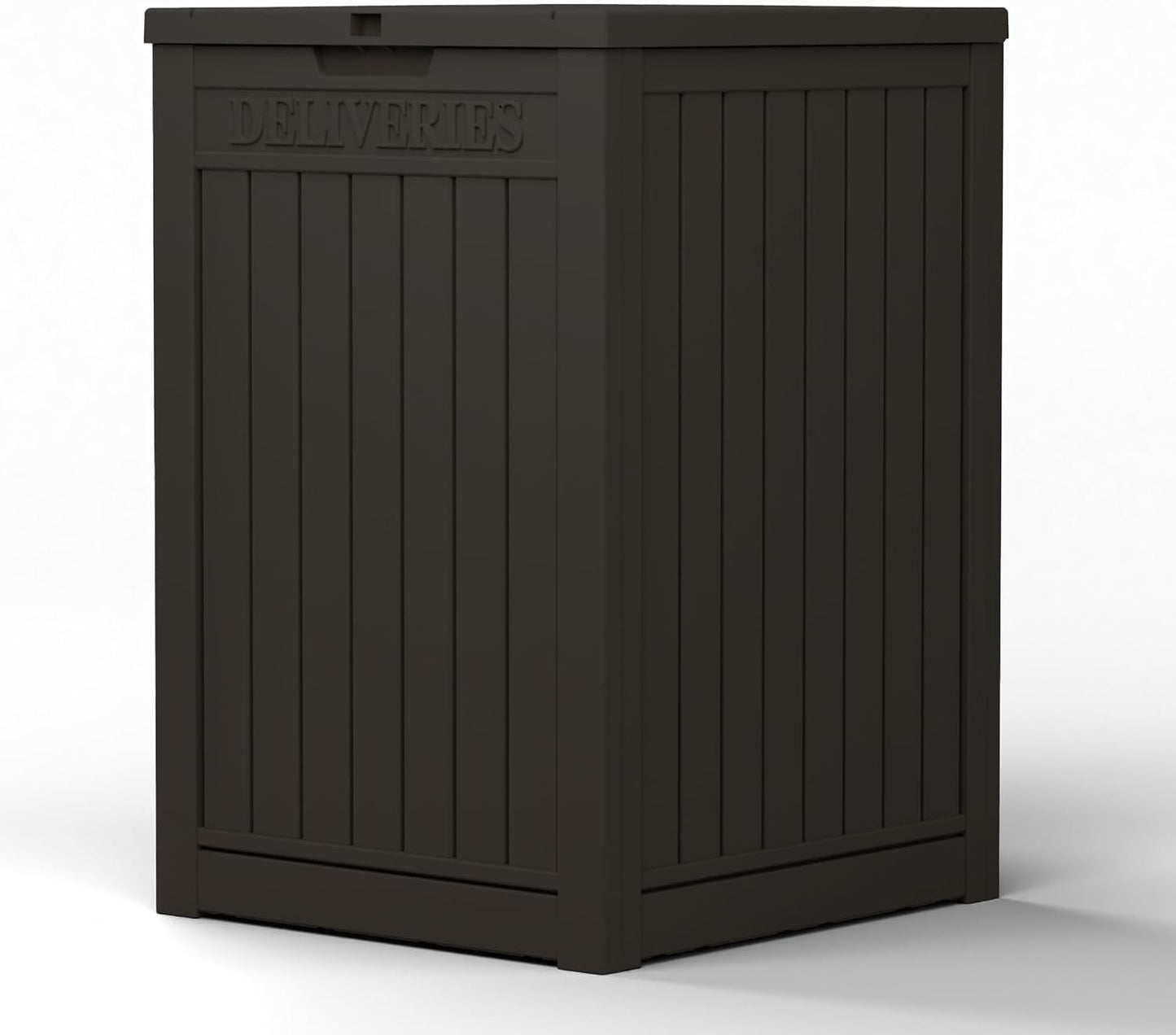 230 Gallon Large Outdoor Storage Box Waterproof, UV Resistant Resin Deck Box with Hydraulic Rod & Lockable Latch for Patio Furniture, Outside Storage Box for Garden Tools, Patio Cushions, Black