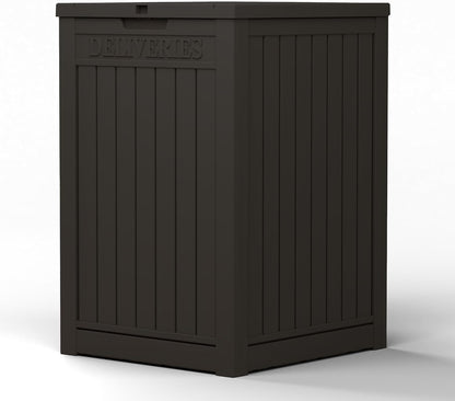 230 Gallon Large Outdoor Storage Box Waterproof, UV Resistant Resin Deck Box with Hydraulic Rod & Lockable Latch for Patio Furniture, Outside Storage Box for Garden Tools, Patio Cushions, Black