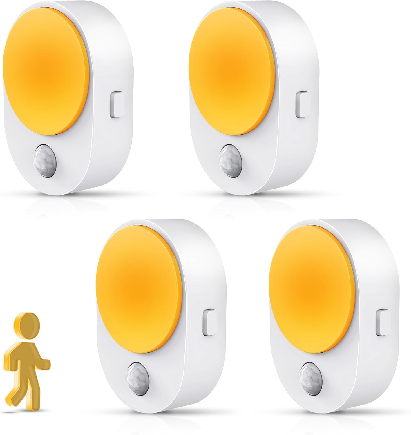 L LOHAS LED Motion Sensor Night Light,[2-PACK] Night Lights Plug into Wall,Motion Sensor and Dusk to Dawn Sensor,3000K Soft White,30/60/100lm Brightness Dimmable,Nightlight for Bathroom Hallway