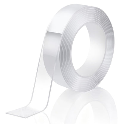 P7yaumy Double Sided Tape Heavy Duty 0.75in×20ft, Nano Tape Double Sided, Removable Traceless Two Sided Adhesive Tape, Clear Mounting Tape Double Sided Tape for Walls, Hanging Picture,Poster,Carpet