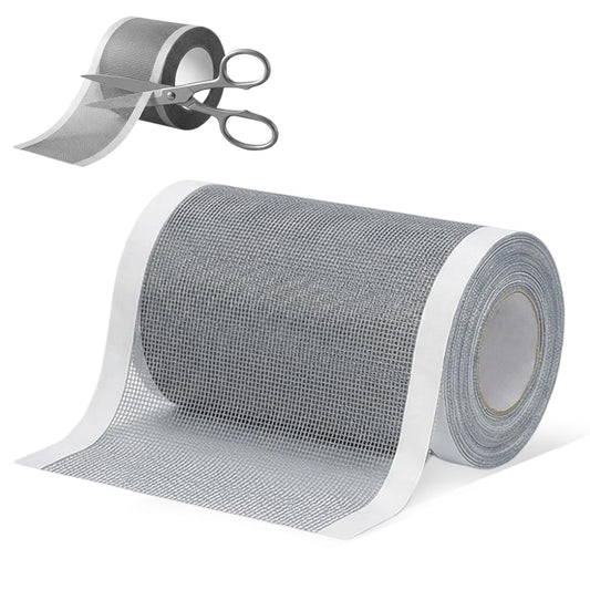 Strong Adhesive Screen Repair Tape, Window Screen Repair Kit, Fiberglass Mesh Screen Repair Kit for Window and Door, Self-Adhesive Patch for RV, Tent, Pool, Patio, Porch Netting (1 PCS, 3 in*18 FT)