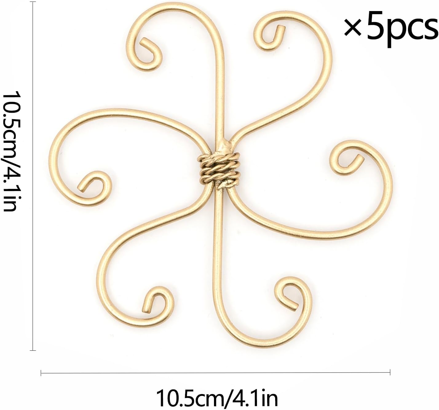 Yohsnor Monstera Plant Stem Support System - 5 Piece Set (5.5x4.7in) | Durable Plant Support Stakes for Climbing Plants & Fishbone Cactus | Ideal Leaf Stabilizer for Indoor Plants & Monstera Care