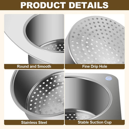 Stainless Steel Swan Sink Strainer Basket, 2025 New Multifunctional Kitchen Draining Basket for Sinkt, Corner Sink Strainer Baskets for Kitchen Fruit Vegetable (1pcs)